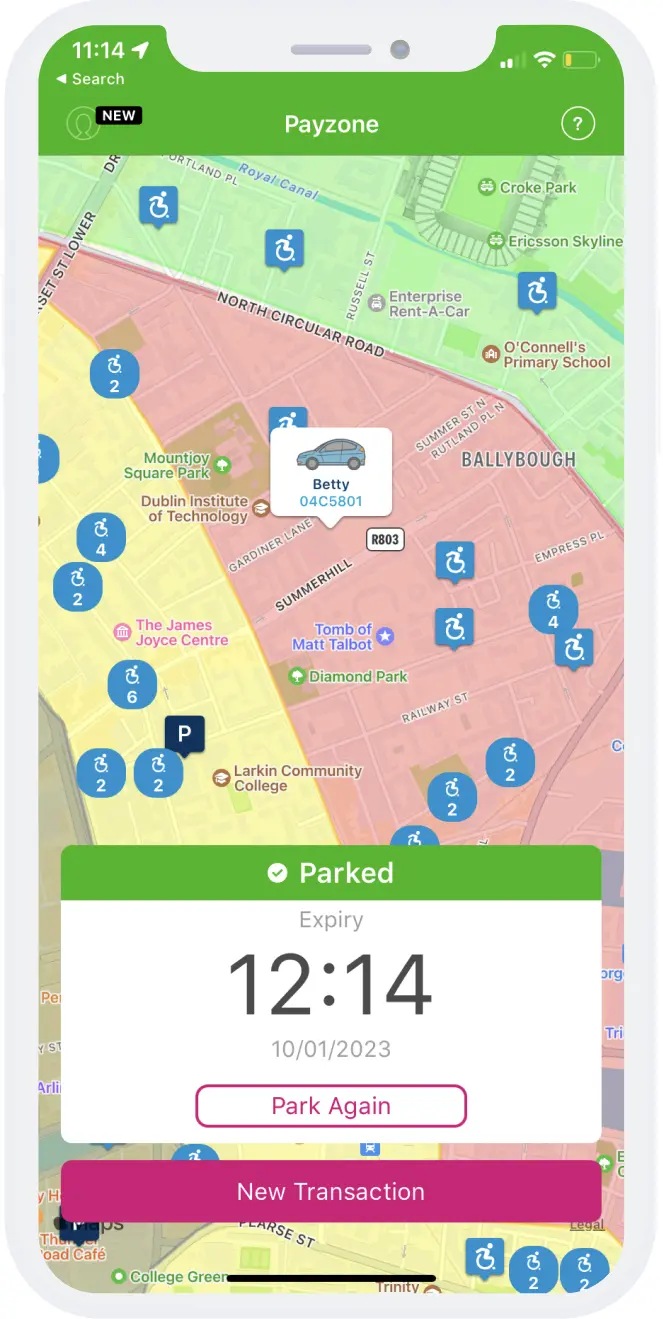 Parking Tag app developed by Tapadoo